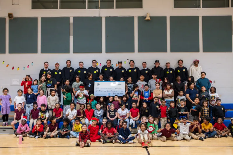 Kids and FTK members at the Boys and Girls Club