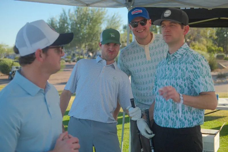 Golfers on the course