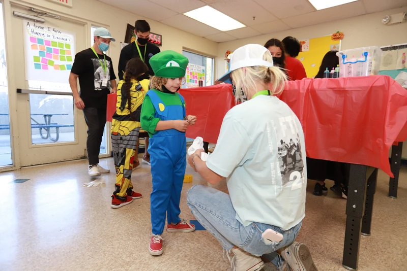 Volunteers at an FTK holiday party